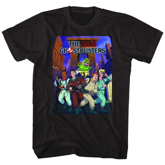 The Real Ghostbusters - Poster-Ish - Short Sleeve - Adult - T-Shirt