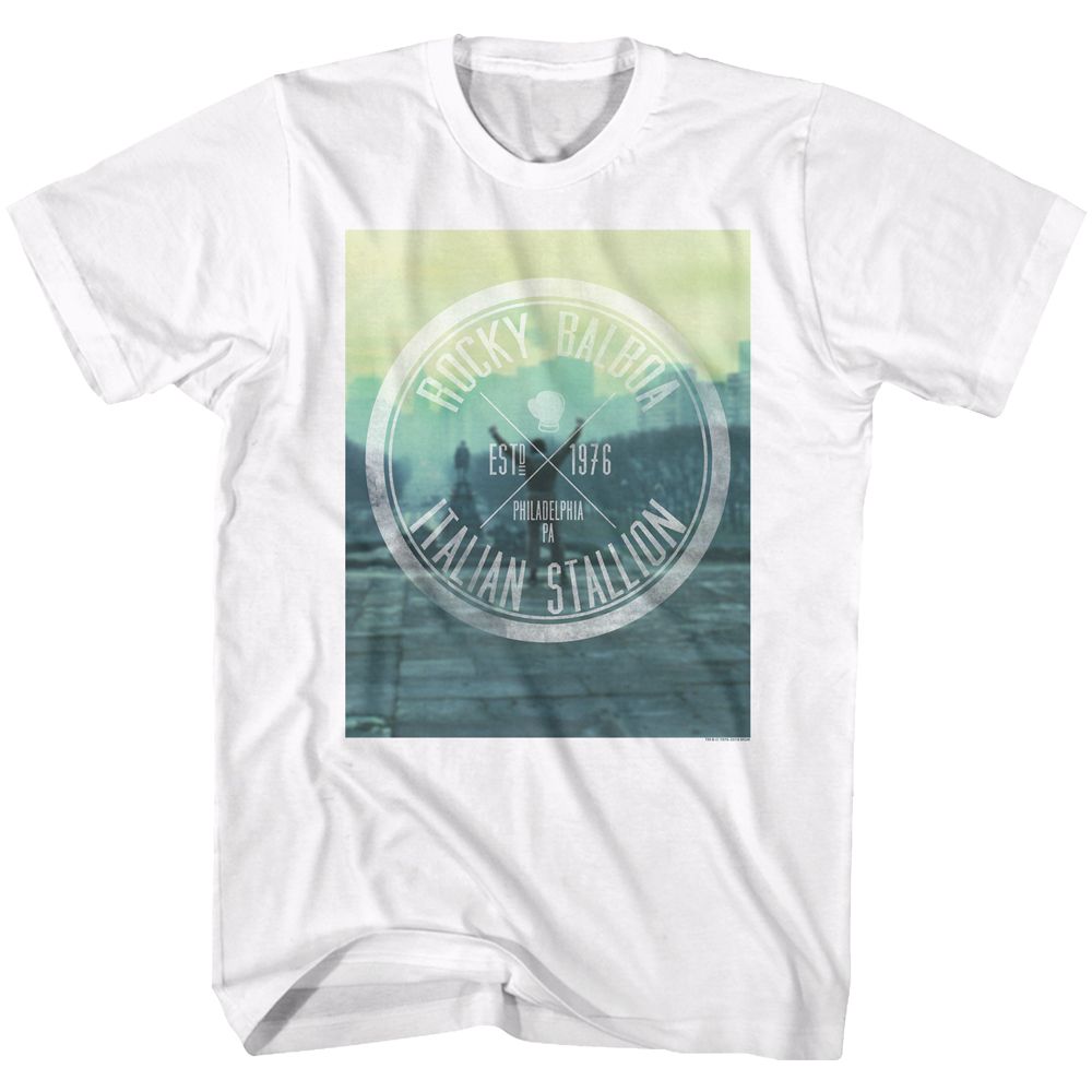 Rocky - Hipster Logo - Short Sleeve - Adult - T-Shirt