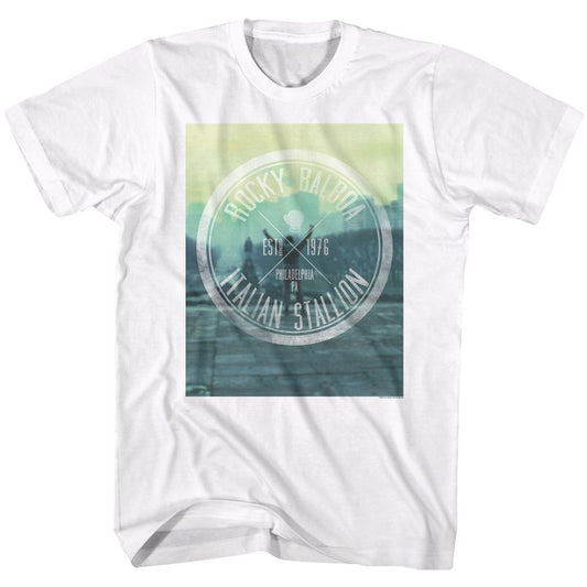 Rocky - Hipster Logo - Short Sleeve - Adult - T-Shirt