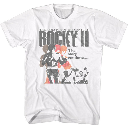 Rocky - Rocky II Poster - Short Sleeve - Adult - T-Shirt