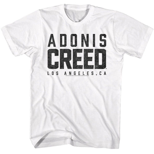 Rocky - Adonis Creed Logo - American Classics - Solid White Adult Short Sleeve T-Shirt