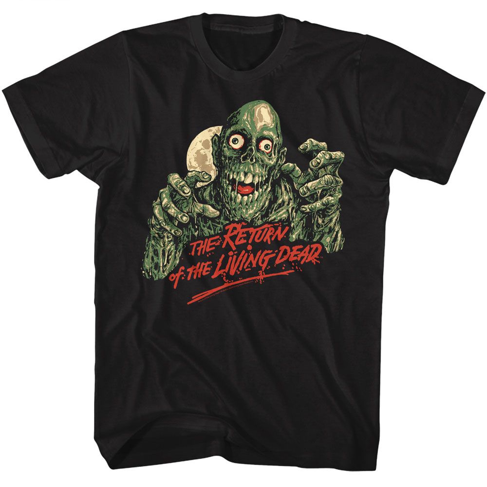 Return Of The Living Dead - Zombie Moon 2 - American Classics - Solid Black Adult Short Sleeve T-Shirt