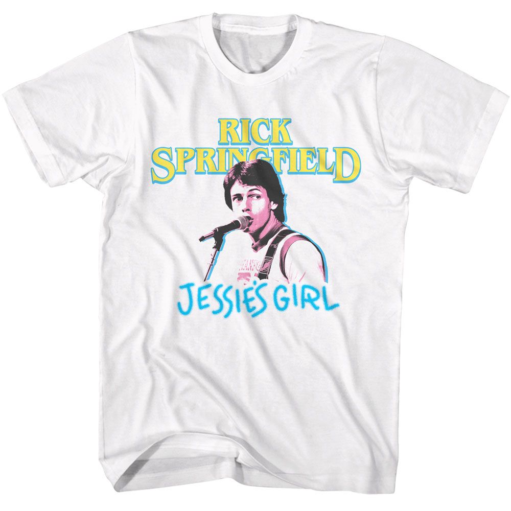 Rick Springfield - Jessies Girl - American Classics - Solid White Adult Short Sleeve T-Shirt