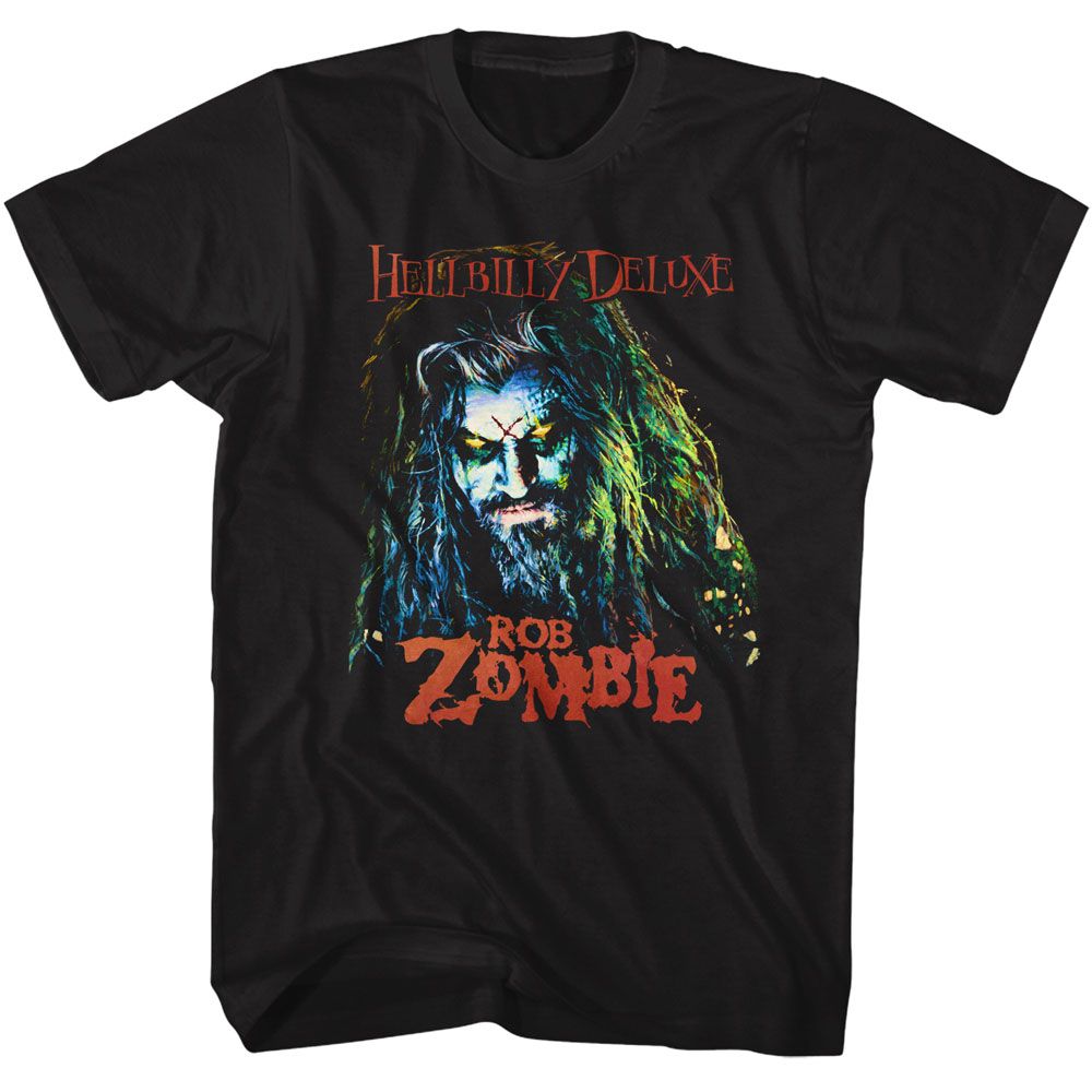 Rob Zombie - Hellbilly Deluxe - American Classics - Solid Black Adult Short Sleeve T-Shirt