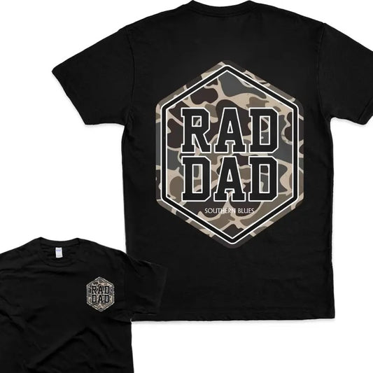 Rad Dad T-Shirt - Bold Camo Graphic for Trendy Dads Top