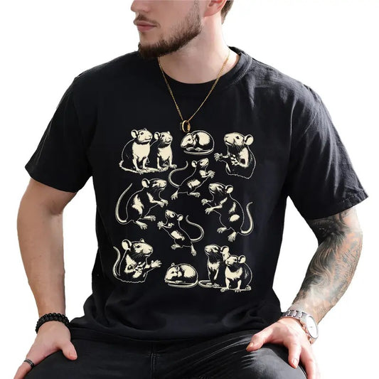 Rats Vintage 90s Graphic Tee, Medieval Rat Men T-shirt, Retro Mouse Shirt, Rat Lover T-shirt, Gift For Him