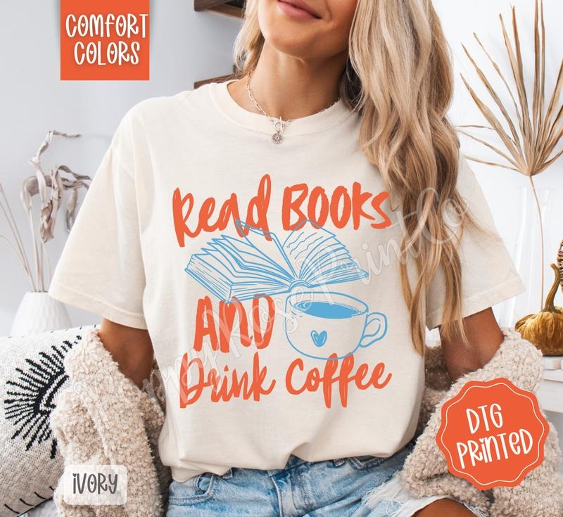 Read Books Shirt Comfort Colors, Women's Graphic Tee