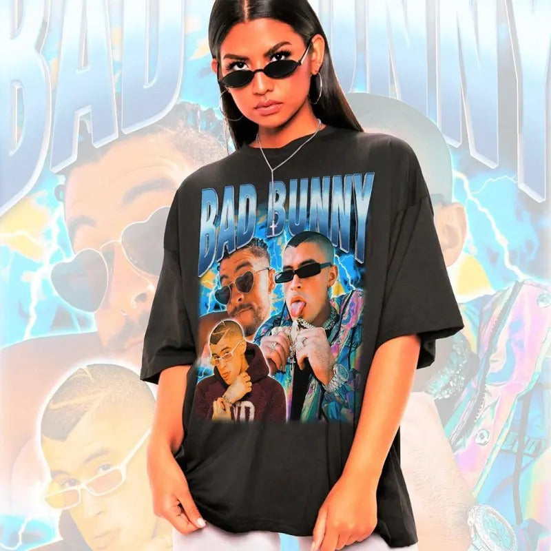 Retro Bad Bunny Shirt -Vintage Bad Bunny Shirt,Bad Bunny Homage Shirt