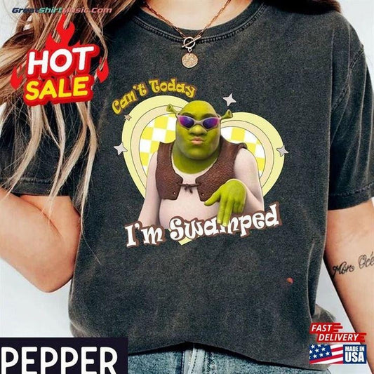 Retro Can't Today I'm Swamped Shirt, Disneyland Fiona Princess Graphic Tee