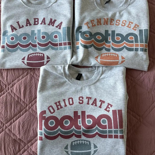 Retro College Football Sweatshirt Comfy Sweatshirt