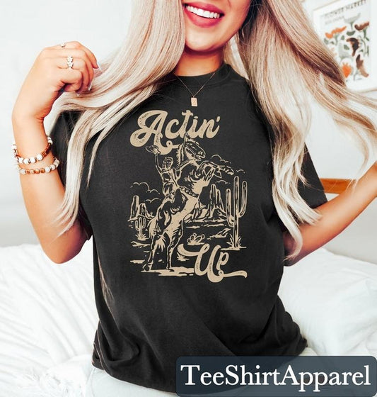 Retro Cowgirl Shirt, Western Graphic Tee, Western Shirt, Cowgirl Tshirt, Rodeo Shirts, Trendy Country Girl Western Shirts, Cowboy  T-shirt, sweater and Hoodie cotton