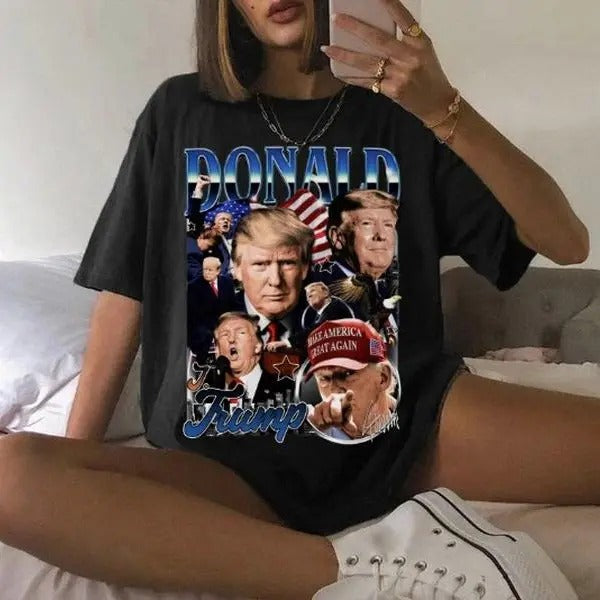 Retro Donald Trump Shirt -Donald Trump Homage Tshirt Classic Retro Graphic Unisex Tee