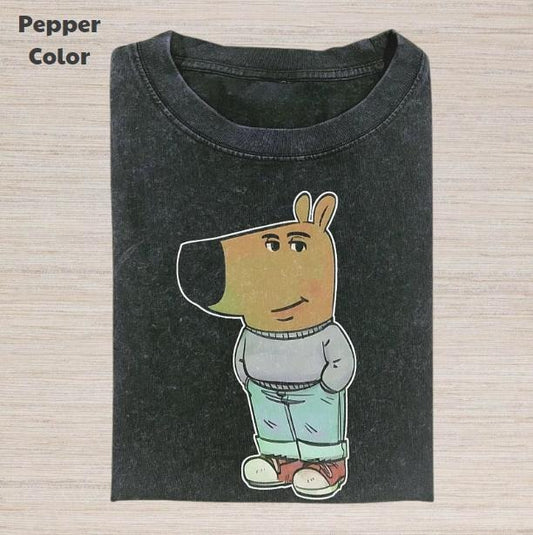 Retro Funny Vintage Graphic Tee, Chill Guy T-Shirt, Unisex Meme Cringe Funny Dumb Shirt, Menswear Womenswear Streetwear