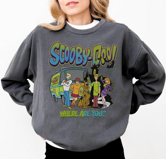 Retro Halloween Scooby Shirt, 90s Halloween Movie T-Shirt, Spooky Halloween Sweatshirt, Scooby Halloween T-Shirt, Vintage Halloween Character Tee, Vintage Halloween Shirt