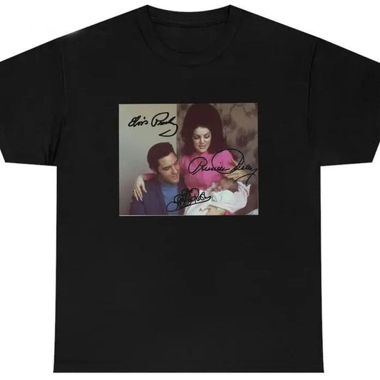 Retro Lisa Marie Presley Elvis Trendy T-Shirt, Graphic Tee, Unisex Shirt Shortsleeve Menswear Top Streetwear Menswear Top Tropical Underwear Crewneck