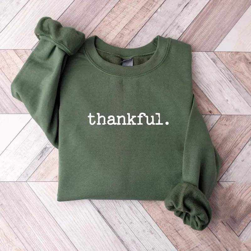 Retro Thankful Sweatshirt, Thankful Shirt, Thankful Fall Thanksgiving Sweatshirt, Cute Thanksgiving Shirt, Autumn Fall Thanksgiving Gift Shirt