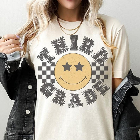 Retro Third Grade Teacher Shirt, 3rd Grade Teacher shirt, First Day of School Matching TShirt, New Teacher Gift, Teacher Squad, VIntage  T-shirt, sweater and Hoodie