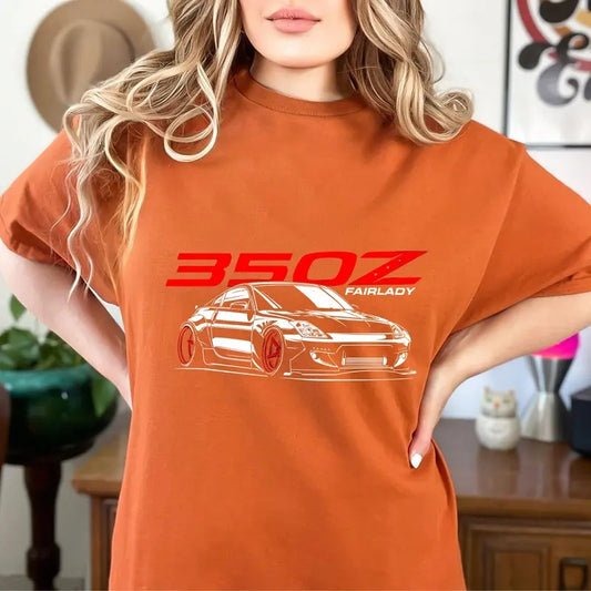 Rev Up Your Style JDM-Inspired T-Shirts for Car Enthusiasts - T-shirt 350z FairLady Top Womenswear