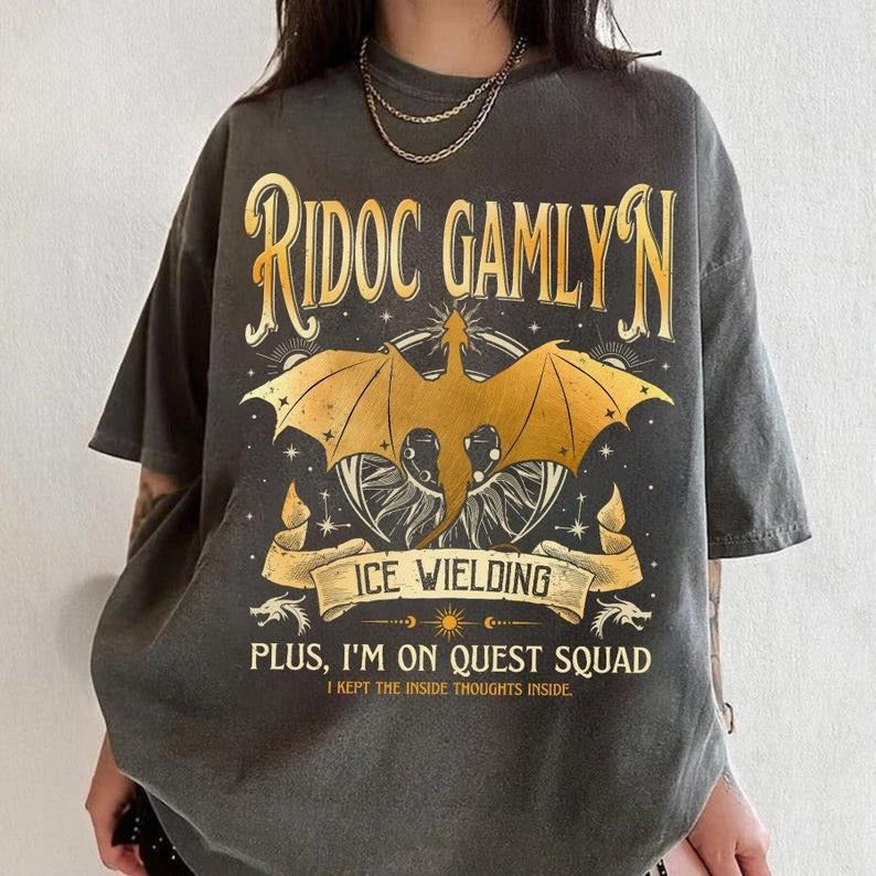 Ridoc Gamlyn Shirt, Ridoc Quest Squad Shirt, Onyx Storm Shirt, Fourth Wing Shirt, Basgiath War College Shirt, Dragon Rider Empyrian Shirt