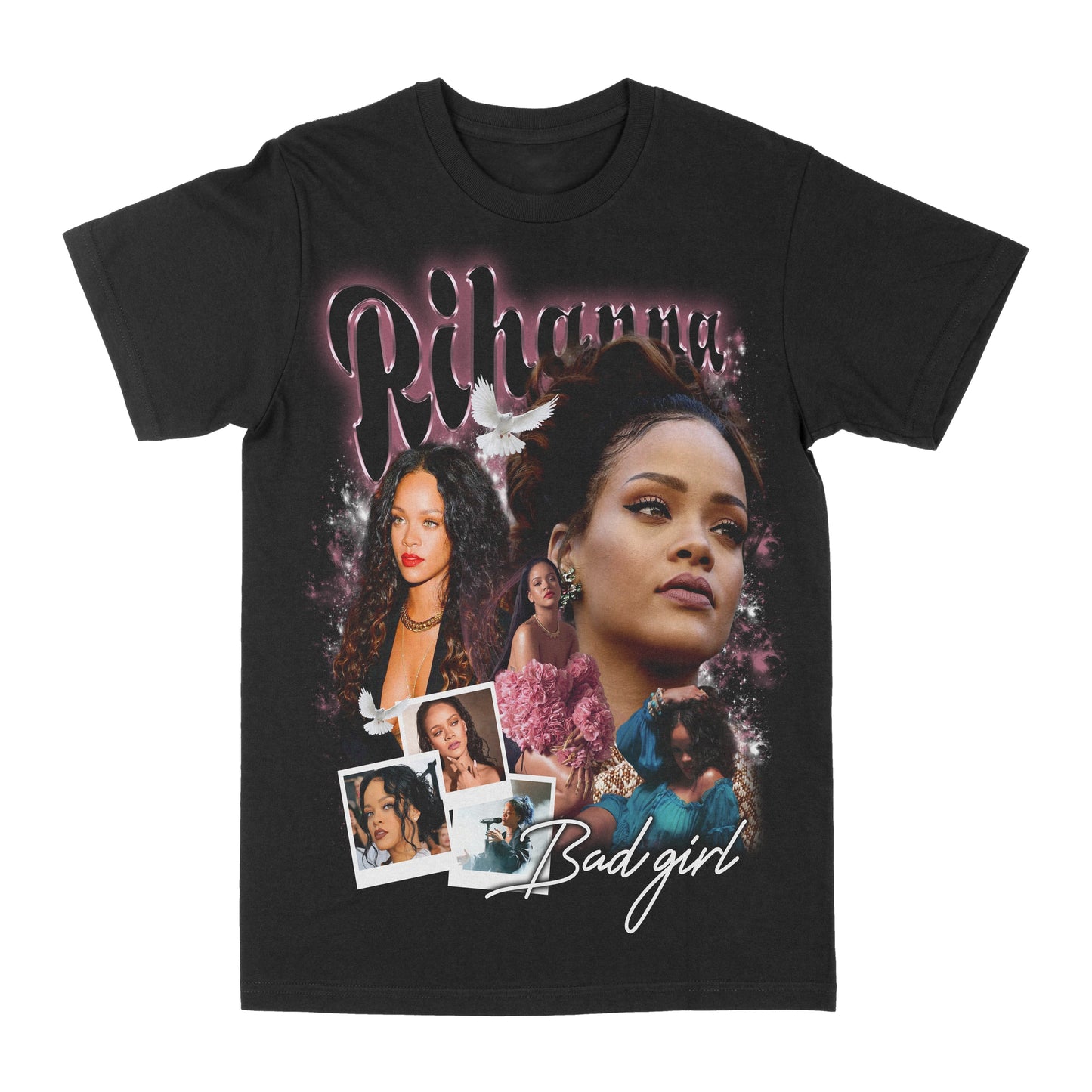 Rihanna "Badgirl" Graphic Tee Style001