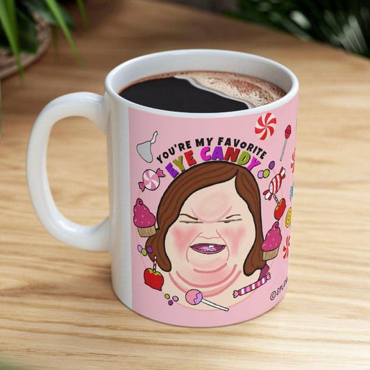[SALE UP TO 50%] 1000 Lb Sisters EYE CANDY Reality Television Ceramic Mug, (11oz, 15oz) Amy and Tammy Slaton Funny Pop Culture Gift