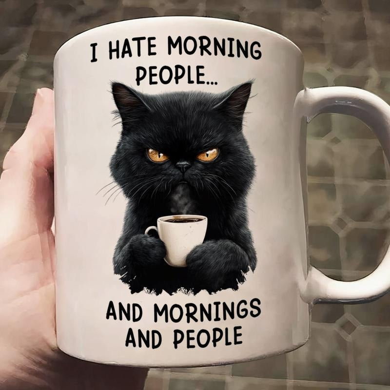 [SALE UP TO 50%] Funny Mug - I Hate Morning People And Mornings And People - Gifts For Coworkers, Friends, Family - 11 oz or 15 oz Ceramic Mug