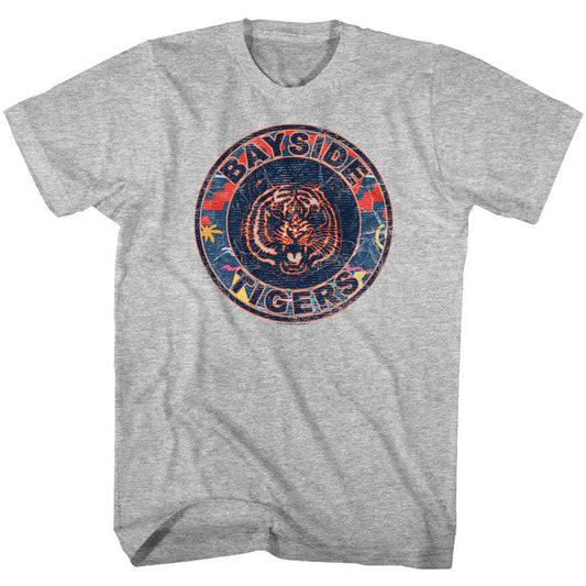 Saved By The Bell - 80s Logo - Short Sleeve - Heather - Adult - T-Shirt