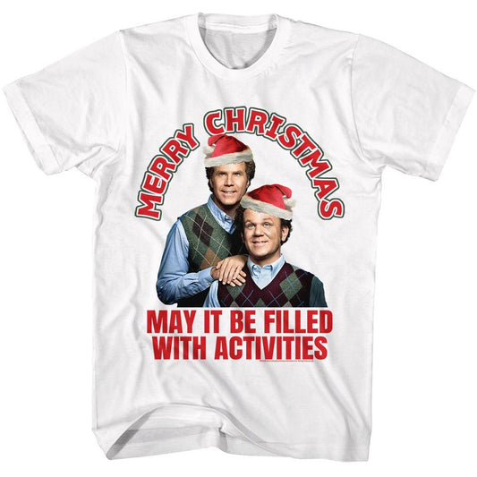 Step Brothers - Merry Activities - American Classics - Solid White Adult Short Sleeve T-Shirt