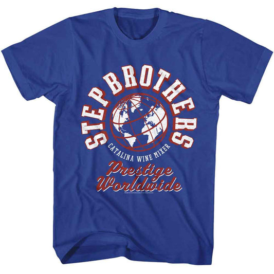 Step Brothers - Collegiate - American Classics - Solid Blue Adult Short Sleeve T-Shirt