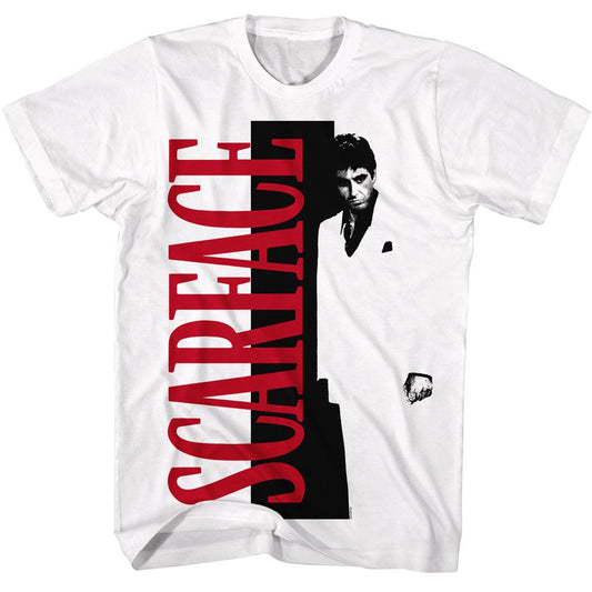 Scarface - Split - American Classics - Solid White Adult Short Sleeve T-Shirt