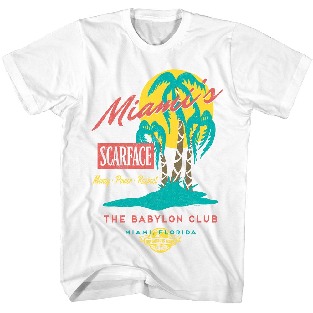 Scarface - The Babylon Club - American Classics - Solid White Adult Short Sleeve T-Shirt