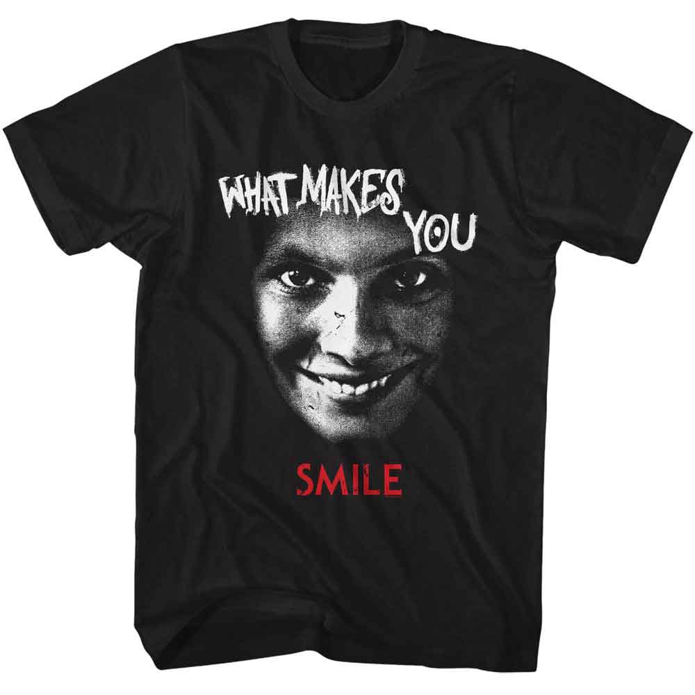 Smile - What Makes You - American Classics - Solid Black Adult Short Sleeve T-Shirt