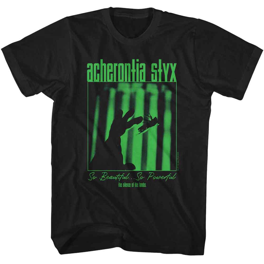 Silence Of The Lambs - Acherontia Styx - American Classics - Solid Black Adult Short Sleeve T-Shirt