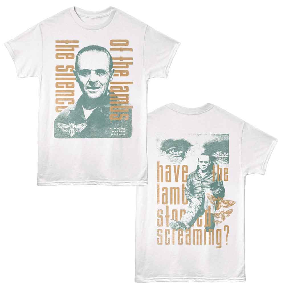 Silence Of The Lambs - Two Tone - American Classics - 2-Sided Print White Adult Short Sleeve T-Shirt