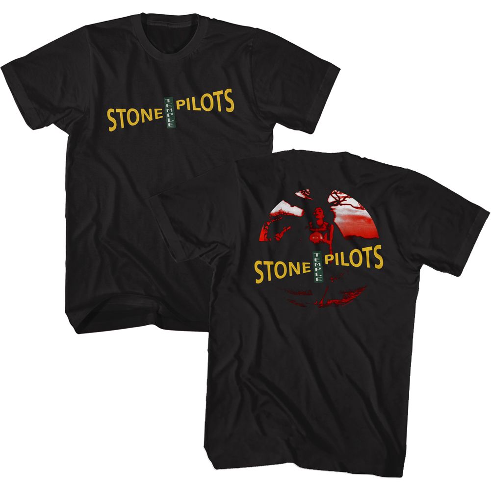 Stone Temple Pilots - Core - American Classics - Solid Black Adult Short Sleeve T-Shirt