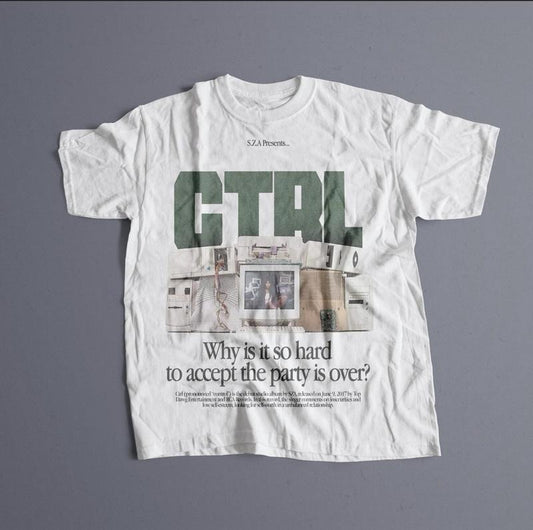 SZA - CTRL T-shirt, sza Graphic Tee, sza Merch, Rap Shirt, SOS, sza unisex gift, Concert T Shirt, ffreeshipping, gift for her, gift for him,  Rap Unisex Menswear Top Underwear Tshirt