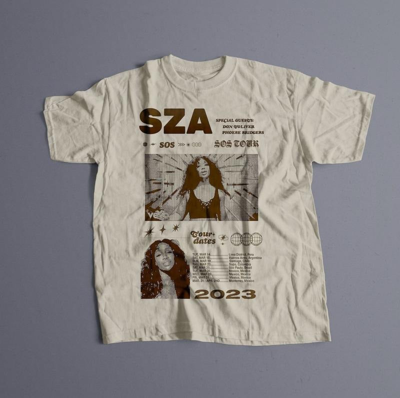 SZA- CTRL T-shirt, sza Graphic Tee, sza Merch, Rap Shirt, SOS, sza unisex gift, Concert T Shirt Menswear Top Underwear Crewneck Tshirt Streetwear