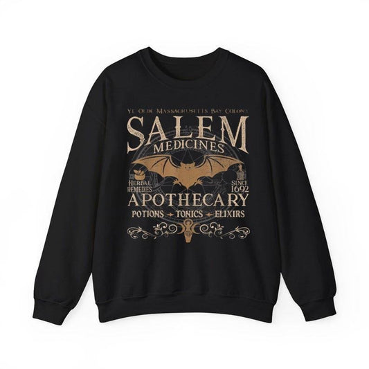 Salem Apothecary Halloween Sweatshirt, Retro Style Halloween Tee, Salem Witches Shirt, Salem Sweatshirt, Salem 1692 Hoodie