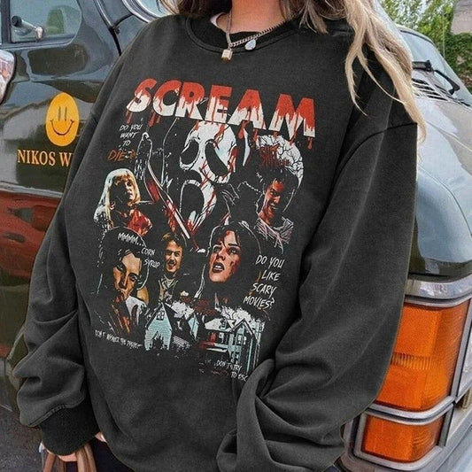 Scream Vintage Halloween Shirts, Halloween Shirts, Ghostface Shirts, Horror Movie Tee, Halloween Party 2024 Shirts