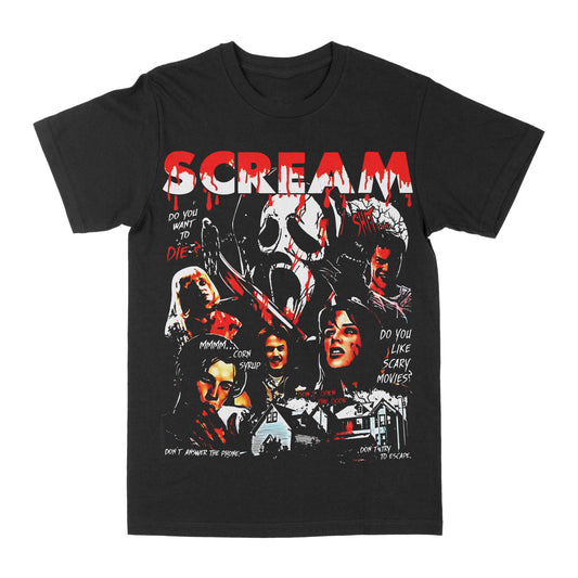 Scream Horror Graphic Tee Style001