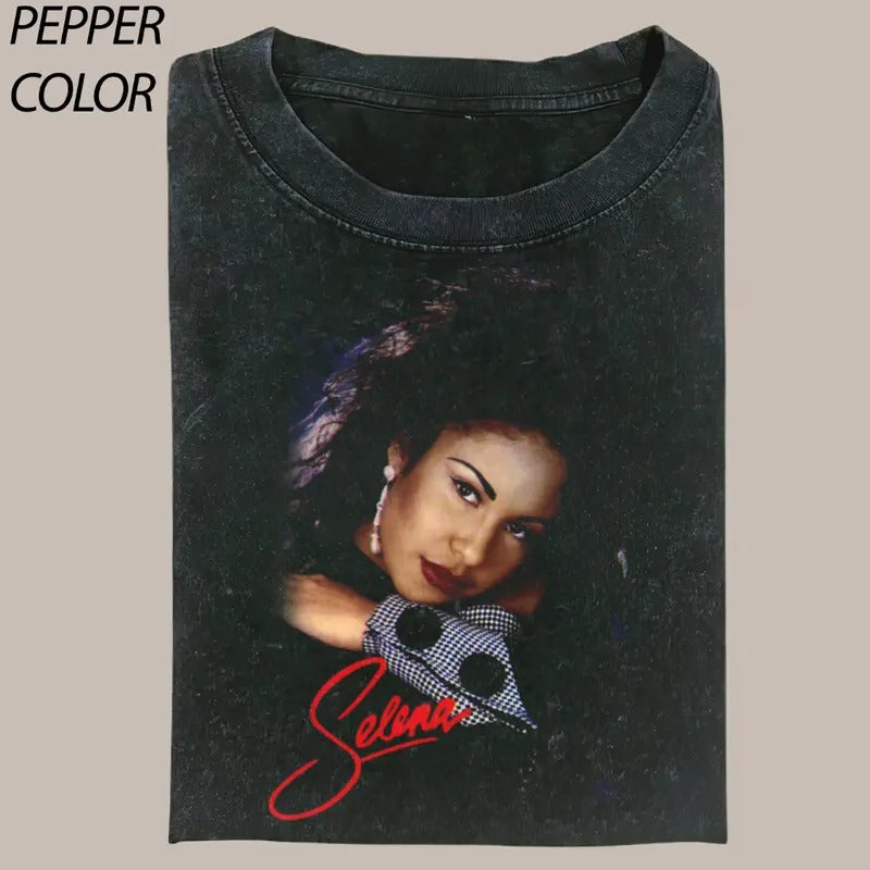 Selena Vintage 90's Graphic Unisex Shirt, Music Lover, Selena Quintanilla Tee, Homage Fan T-Shirt, Selena Quintanilla Merch, Gift for Him Her