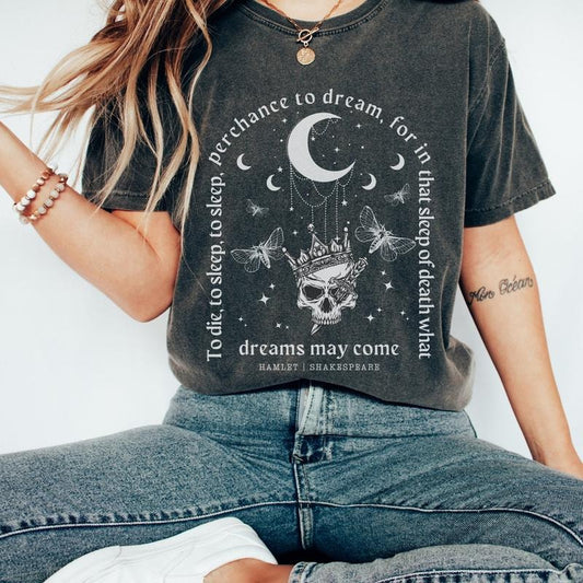 Shakespeare Shirt Vintage Hamlet Shirt Poet Shirt Shakespeare t shirt Shakespeare gifts gothic shirt bookish shirt books shirt dark academia