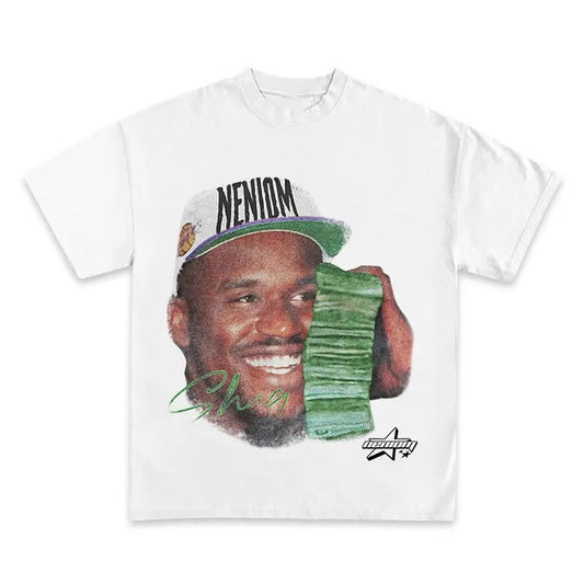Shaq Money Tee, Graphic Tee Iconic Style for Rap Fans