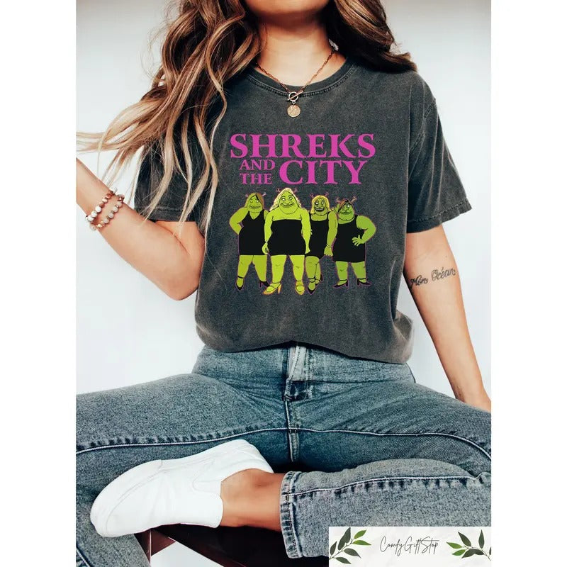 Shreks And The City Shirt, Shrek Funny Trending T-Shirt, Shrek Face Meme Shirt, Ogre and the City Shreks And The City shirt