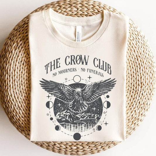Six of crows shirt, No mourners merch, Ketterdam crow club, Kaz Brekker sweater, Inej T-shirt, Nina Jesper Matthias, No funerals quote