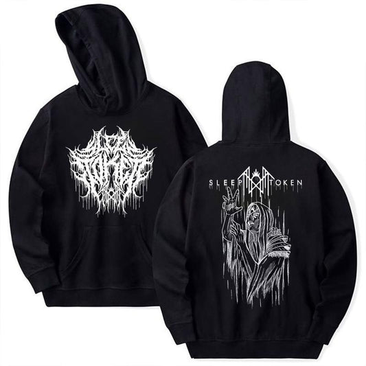 Sleeep Ttoken 2 Sided Hoodie, Rock Band Merch, Alternative Rock Clothing, Unisex Sweater Pullover Tee