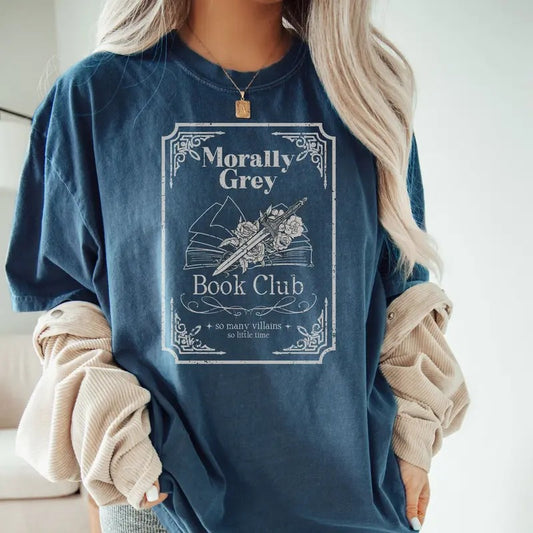Slow Burn Book Club Shirt | Bookish Shirt Romance Book Girlie Morally Grey Book Lover Romance Reader Book Club T-Shirt Bookish Gift T-Shirt
