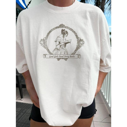 Smut Reader Comfort Colors Shirt, Good Girls Read Dirty Books, Smutty Bookclub, Bookish Gift, Spicy Romance Lover, Vintage Bookish Shirt