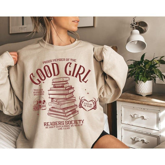 Smut Sweatshirt Good Girl Book Club Enemies To Lovers Dark Romance STFUATTDLAGG Thick And Spicy Spicy Book SHirt Smut Lover Buy Me Books Tee