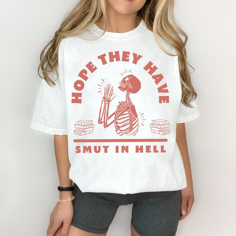 Smut in Hell T-Shirt, Funny Booktok Sweatshirt, In My Smut Era Hoodie, Smuttok Stuff, I'd Rather Be Reading Smut Sweater